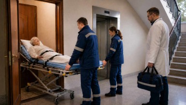 Транспортировка больных после выписки в Ленинградской